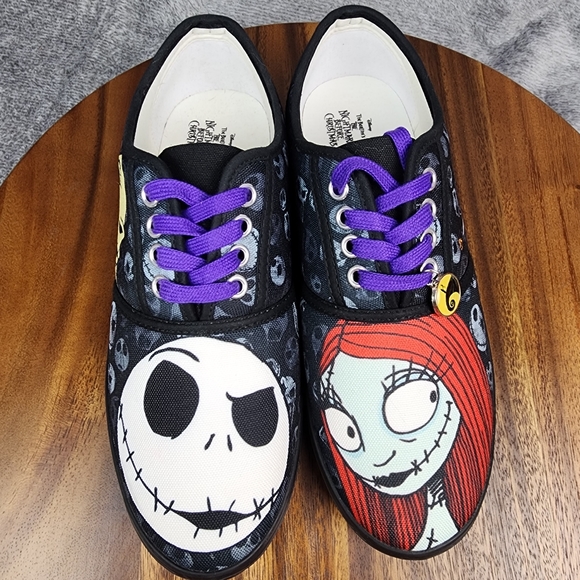 Bradford Exchange Nightmare Before Christmas Shoes Women's 7.5 Jack Sally Casual - Picture 6 of 12